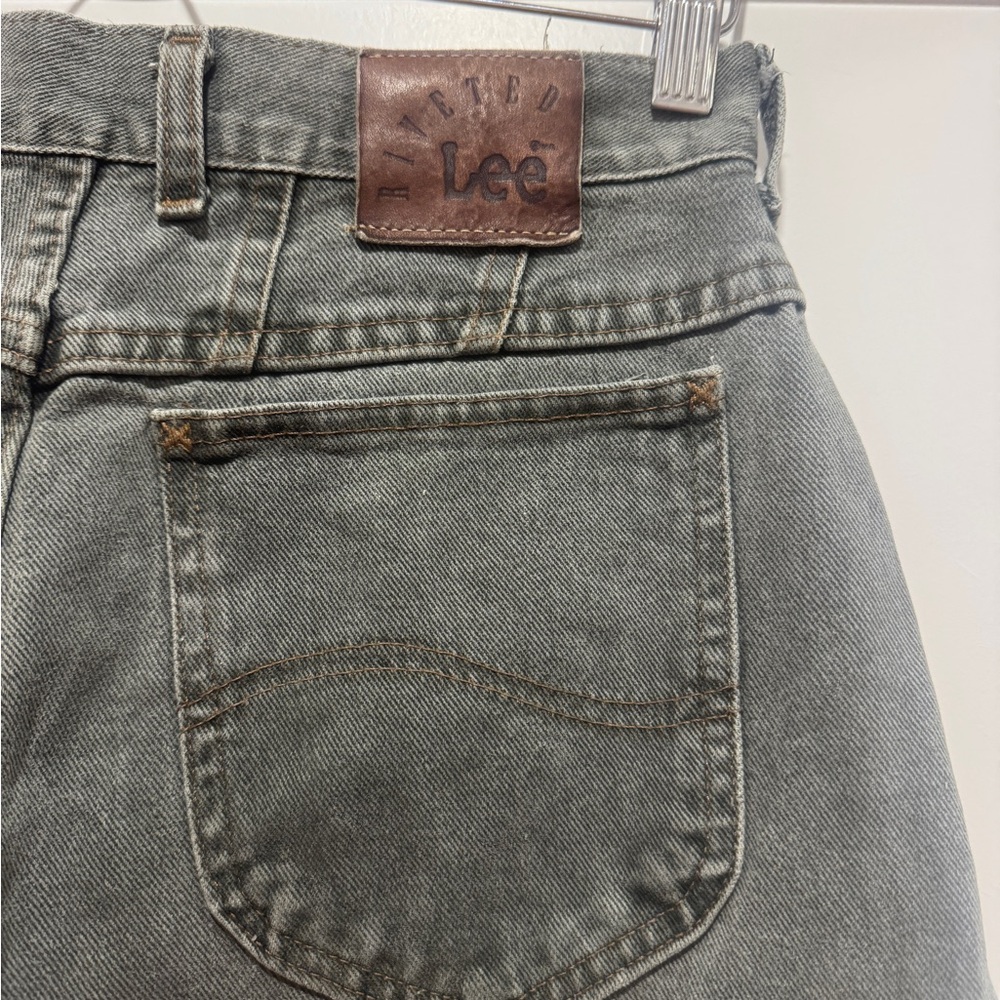 Lee Riveted - Women's Green-wash Vintage Jeans